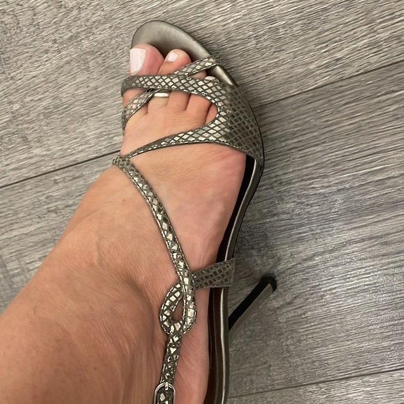Metallic Guess Stilettos worn twice - Picture 3 of 4